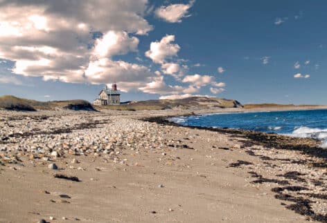 One of the best Block Island beaches is found at the North Light