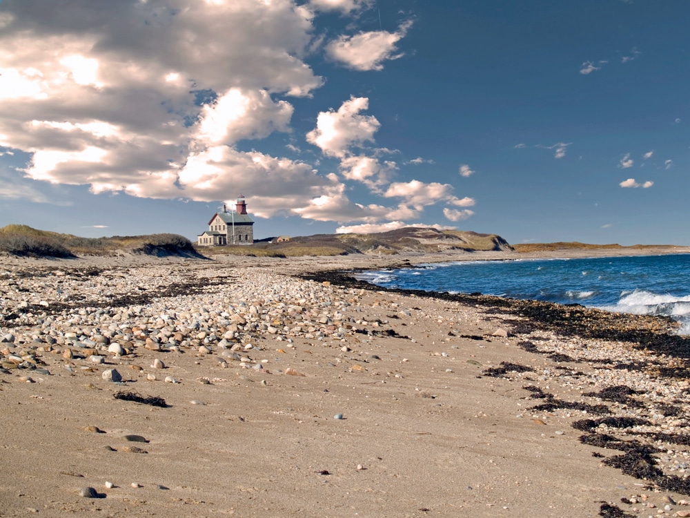 One of the best Block Island beaches is found at the North Light